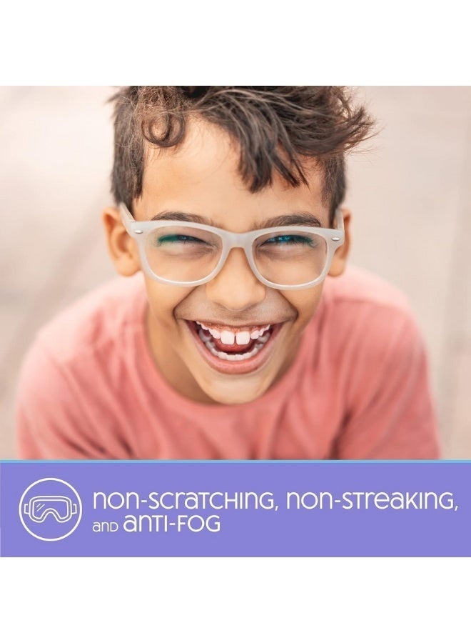 Eyeglass & Camera Lens Cleaning Wipes 100 Count – Anti-Fog, Pre-Moistened, Streak-Free and Scratch-Free, Safe for Glasses, Sunglasses, Goggles, Mirrors, Individually Wrapped and Portable - Image 3