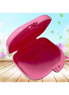 Generic Orthodontic Retainer Case, Denture Case, Dental Aligner Box Food-grade Material Anti-scratch Oral Supplies Mouth Guard Brace Teeth Mouth Tray Retainer Case for Teeth Pink  - Image 3