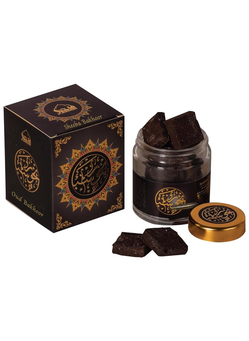 DUKHNI - Dukhni Bakhoor Sheeba عود بخور شيبا - Yemeni Oud Bakhoor Fantastic Arabic Aroma, burns on Charcoal OR Exotic Burner. Perfect for Namaaz, Masjid, Quran, Prayer. Relive Arabic Culture - Image 1