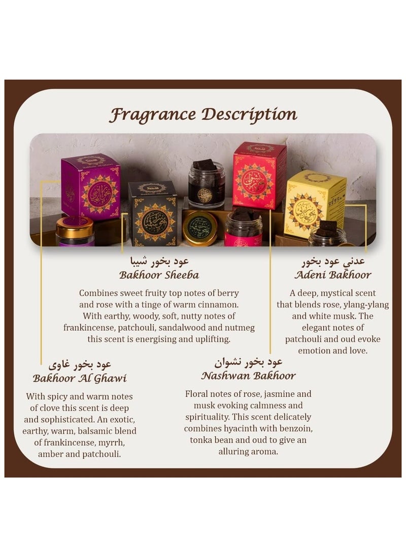 DUKHNI - Dukhni Bakhoor Sheeba عود بخور شيبا - Yemeni Oud Bakhoor Fantastic Arabic Aroma, burns on Charcoal OR Exotic Burner. Perfect for Namaaz, Masjid, Quran, Prayer. Relive Arabic Culture - Image 1