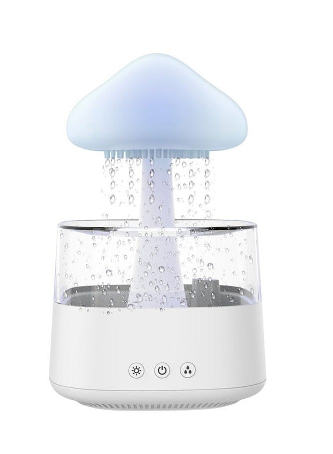LIXES Raining Cloud Night Light with White Noise Remote Control Adapter Desk Fountain Bedroom Living Room for Sleeping Relaxing Gifts for Kids Boys Girls Men Women Birthday Holiday - Image 1