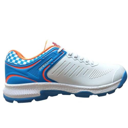 Gray-Nicolls Volt XW Pro Cricket Shoes, Men's, Blue/Orange (Blue/Orange, UK Footwear Size System, Adult, Men, Numeric, Medium, 12) - Image 1
