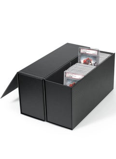 PSA Graded Card Storage Box, PSA Graded Card Storage Holder Container Trading cards Boxes - 2 Pack