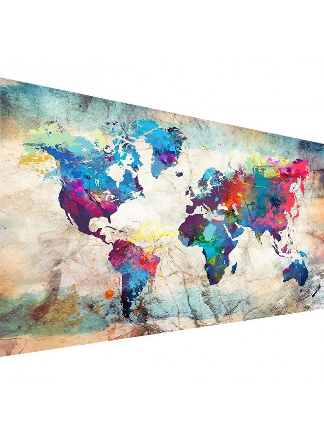 YALKIN Diamond Painting Kits for Adults, YALKIN DIY Large 5D Diamond Painting World Map (31.5 x 15.7 inch) Paint by Number with Gem Art Drill Dotz Diamond Painting Kits for Kids for Home Wall Décor - Image 1