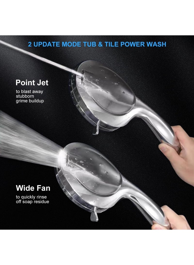 Cobest Shower Heads with Handheld Spray Combo, Powerful Shower Sprayer, 10 Spray Mode Shower Head Adjustable Bracket, for Tubs Tiles Walls Pets Cleaning - Image 5