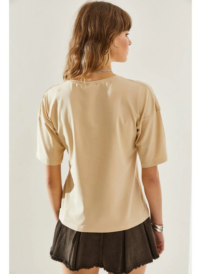 Ginger Basics V Neck Relaxed Fit T-shirt