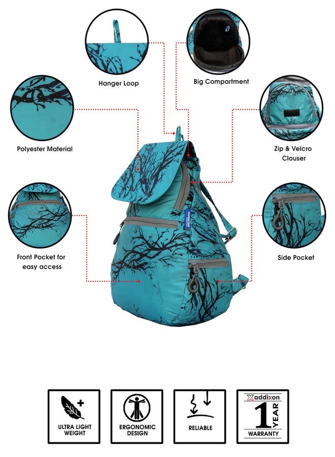 addixon backpacks for girls | Casual use | Daily use | College use | Multipurpose use | Aqua Green | 10 Liter - Image 5