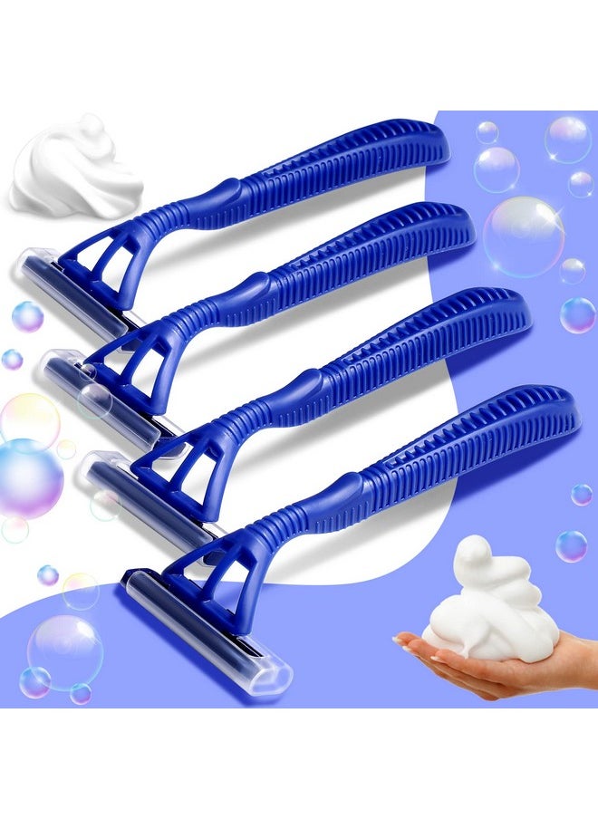 Chumia 200 Pieces Disposable Razor Bulk For Men Individually Wrapped Twin Blades Shaving Razor Mens Razors For Shaving Safety Hotel Guest House Travel Home Use Portable Blue  - Image 5