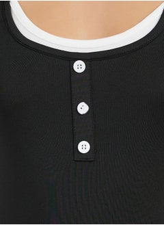 Styli Wide Scoop Neck Bodysuit  - Image 4