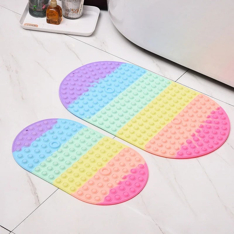 Y&D Best Selling Non Slip PVC Baby Bath Mat - Cartoon Pattern Bathtub Mats for Toddlers & Kids Safety - Image 3