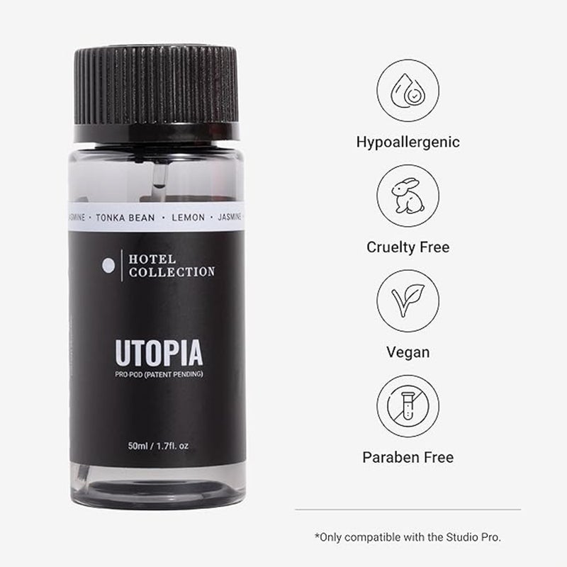 Hotel Collection Utopia Fragrance Oil Blend - Hotel Inspired for Luxury Essential Oil Diffusers - Aromatherapy Scent Diffuser Oil - Lemon, Jasmine, and Tonka Bean - 50 mL, 1.7 fl oz - Image 2