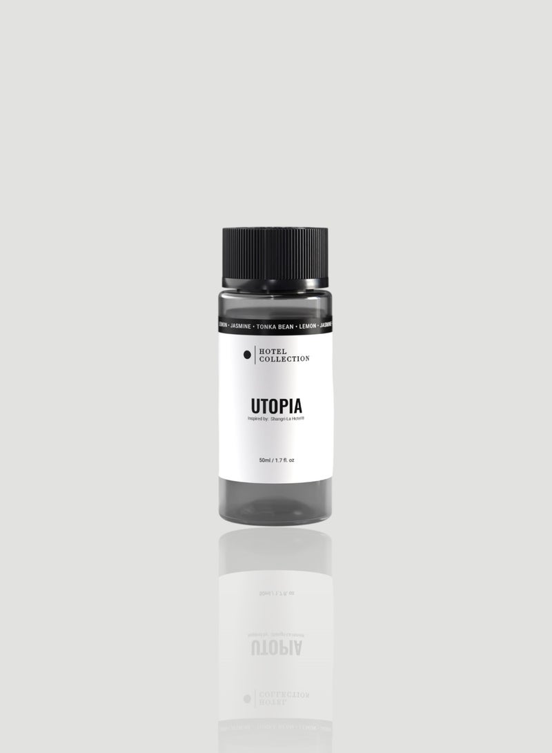 Hotel Collection Utopia Fragrance Oil Blend - Hotel Inspired for Luxury Essential Oil Diffusers - Aromatherapy Scent Diffuser Oil - Lemon, Jasmine, and Tonka Bean - 50 mL, 1.7 fl oz - Image 1