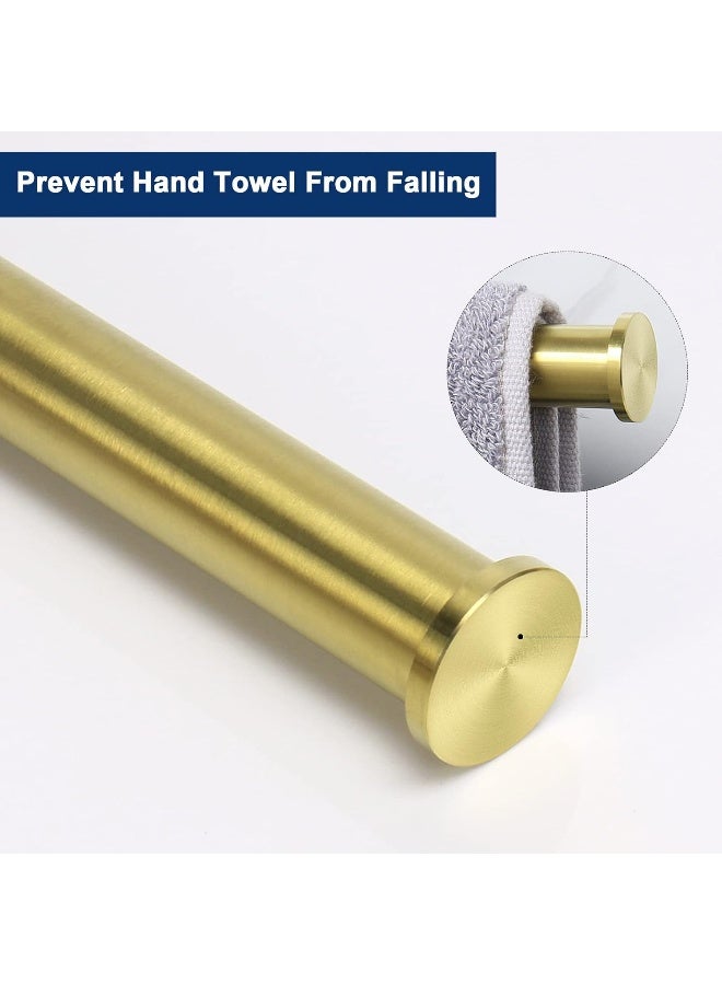 NearMoon NearMoon Hand Towel Holder/Towel Ring, Thicken SUS304 Stainless Steel Hand Towel Bar for Bathroom, Rustproof Wall Mounted Towel Rack, Contemporary Style Bath Accessories, 9 Inch (Brushed Gold)  - Image 4