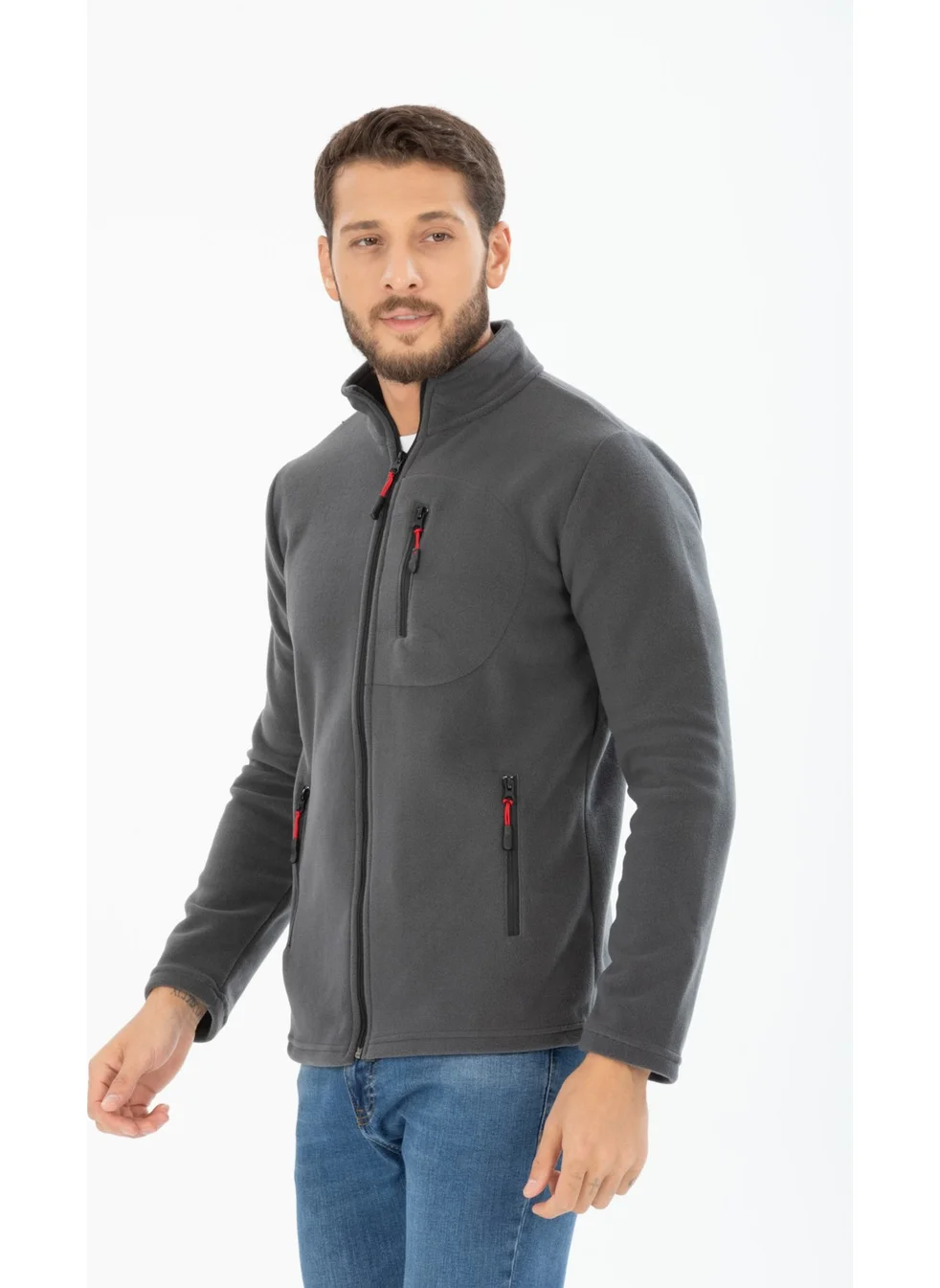 Four Man Men's Polar Fleece Jacket (T-SHIRT WITH GIFT)