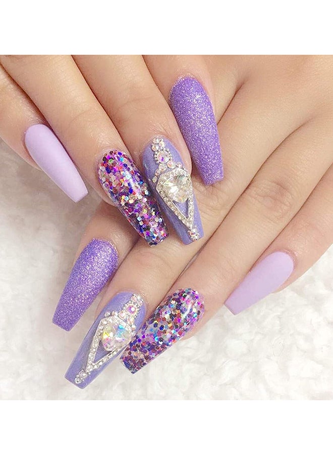 brunson False Nail Tips Soft Gel Extension Clear Medium Coffin 550 Pieces BTMCC500 - Image 5