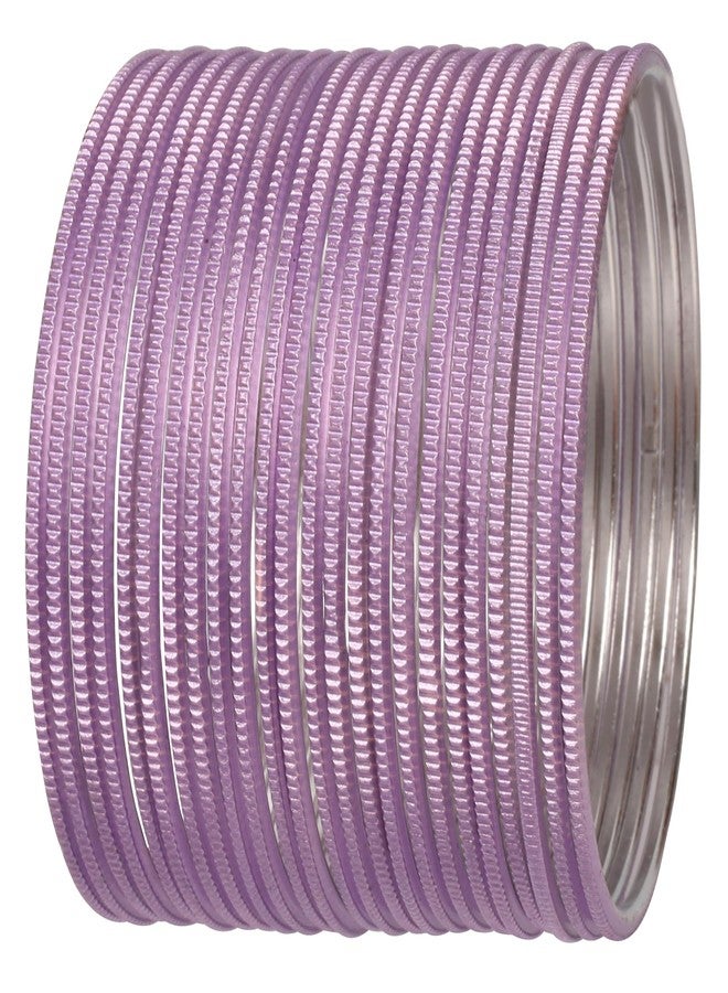 تتش ستون مجموعة أساور تاتشستون الجديدة المصنوعة يدويًا من خشب القيقب الهندي، بنقوش مقشرة وألوان إيطالية، بلون أرجواني فاتح فاتح، تُضفي لمسة جمالية رائعة على معصمك. طقم من 24 قطعة. للنساء - Image 1