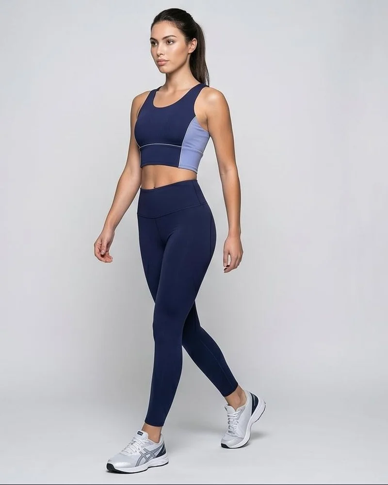 Redtag Women Blue Padded Active Sports Bra