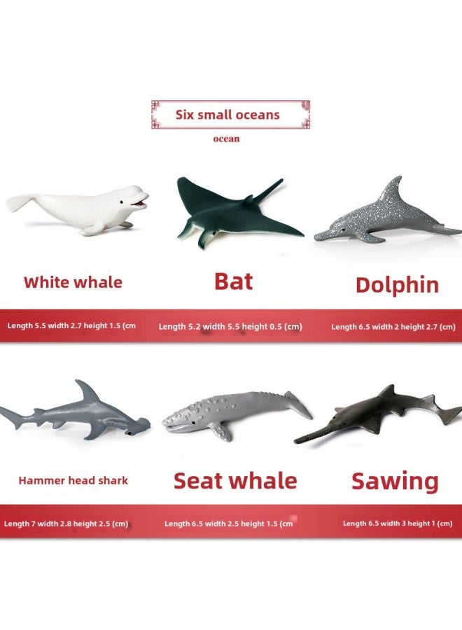 Children's Toys Solid Plastic Spotted Dolphin Plus Bay Porpoise Simulation Marine Seabed Animal Model Ornaments