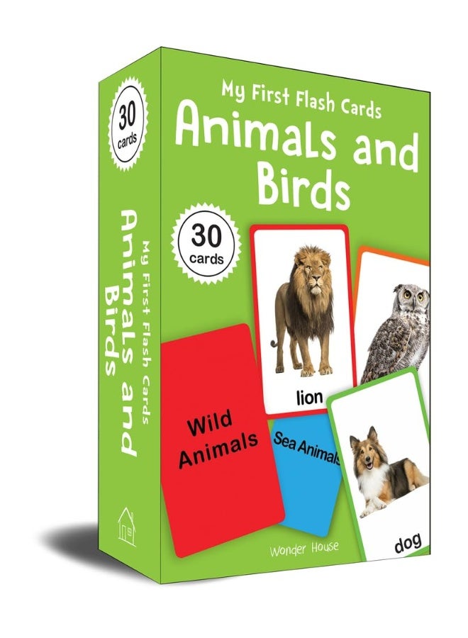 My First Flash Cards Animal And Birds : 30 Early Learning Flash Cards For Kids  - Image 1