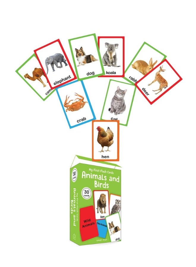 My First Flash Cards Animal And Birds : 30 Early Learning Flash Cards For Kids  - Image 3