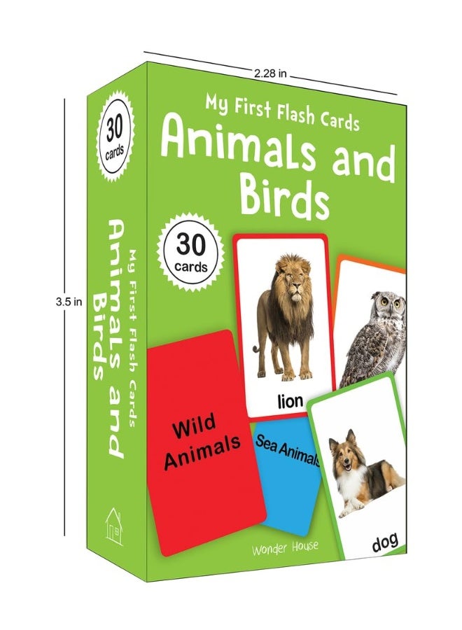 My First Flash Cards Animal And Birds : 30 Early Learning Flash Cards For Kids  - Image 2
