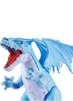 ROBO ALIVE ZURU ROBO ALIVE ROBOTIC-SERIES1 Fire Breathing Roaring Dragon (BLUE) for Ages 3+  - Image 3