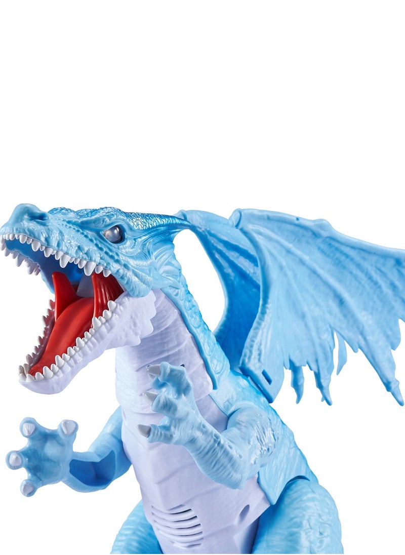 ROBO ALIVE ZURU ROBO ALIVE ROBOTIC-SERIES1 Fire Breathing Roaring Dragon (BLUE) for Ages 3+  - Image 3