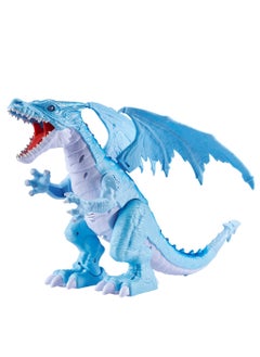 ROBO ALIVE ZURU ROBO ALIVE ROBOTIC-SERIES1 Fire Breathing Roaring Dragon (BLUE) for Ages 3+  - Image 2