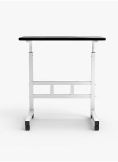 Toshionics Upgraded Metal Base Adjustable Multipurpose Movable Desktop Computer Mobile Laptop Desk Home And Office Desks For Work and Study Moveable Portable Coffee Overbed Tray Bedside Sofa Table  - Image 3