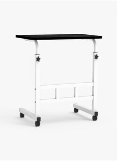 Toshionics Upgraded Metal Base Adjustable Multipurpose Movable Desktop Computer Mobile Laptop Desk Home And Office Desks For Work and Study Moveable Portable Coffee Overbed Tray Bedside Sofa Table  - Image 2