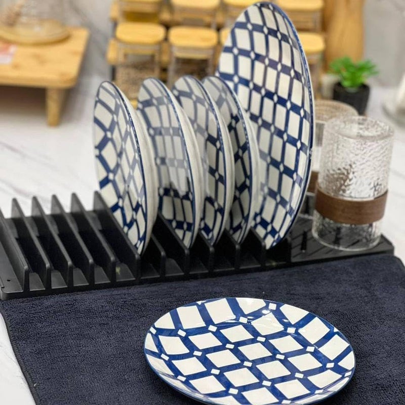 Microfiber Dish Drying Rack, Lightweight, Space Saving, Foldable for Easy Storage, 66 x 46 cm, Gray, Stainless Steel - Image 2