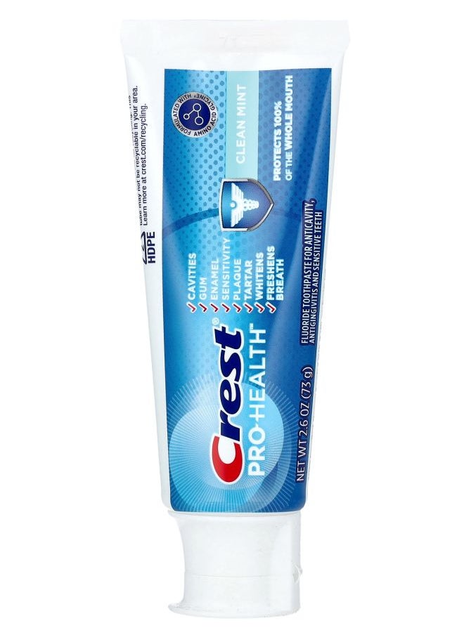 Crest - Pro-Health Fluoride Toothpaste Clean Mint 2.6 oz (73 g) - Image 1
