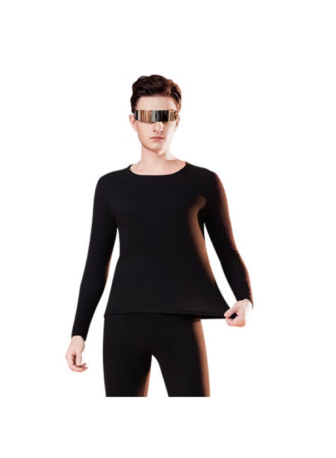 Yalu Anti-mite Anti-static Cashmere Silk Men's Thermal Underwear Set 10a Antibacterial Derong Autumn Shirt And Pants - Image 1