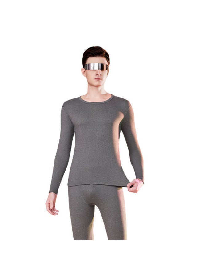 Yalu Anti-mite Anti-static Cashmere Silk Men's Thermal Underwear Set 10a Antibacterial Derong Autumn Shirt And Pants - Image 2