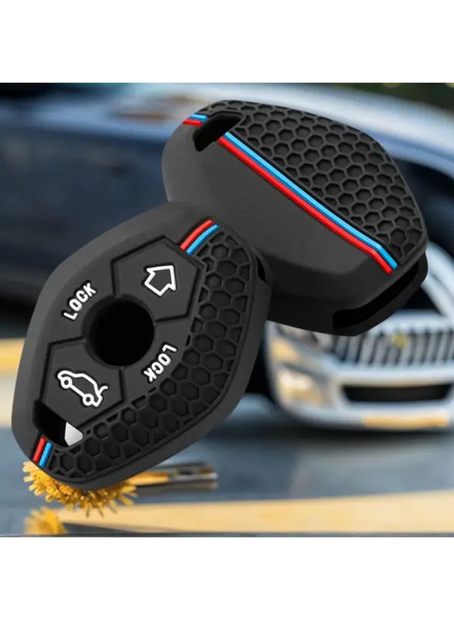 Black Silicone Remote Key Case Cover for BMW 3 5 7 Series X5 X3 Z4 Models - Image 3