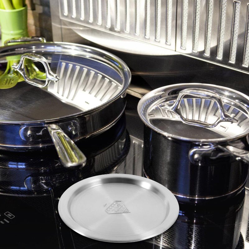 Universal 14cm Stainless Steel Pan Cover Lid Overflow Prevention for Pots and Pans - Image 5