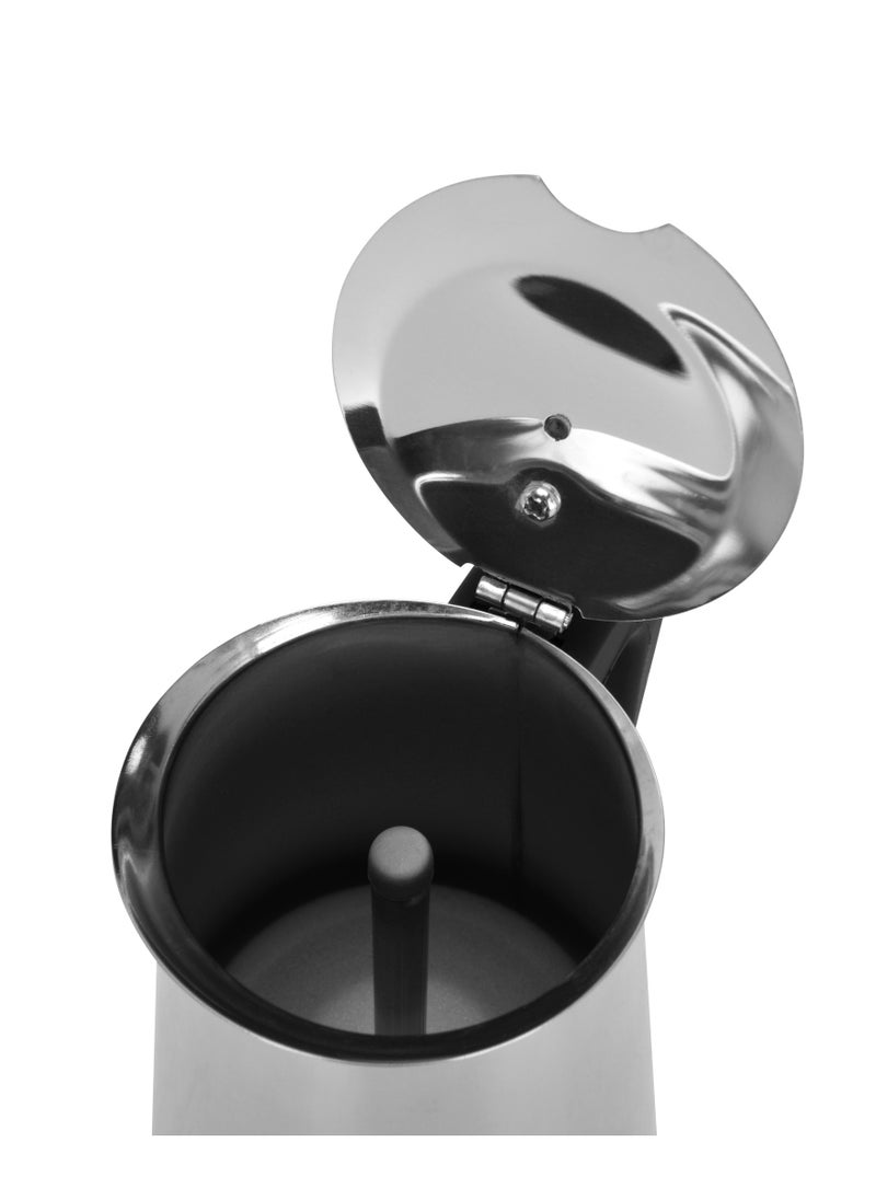 Fissman - Coffee Maker, Moka Pot 450mL,  Espresso Maker Stovetop for 9-Cups, Stainless Steel Moka Stovetop Espresso Maker, Induction Bottom Compatible for all Cooktops - Image 1