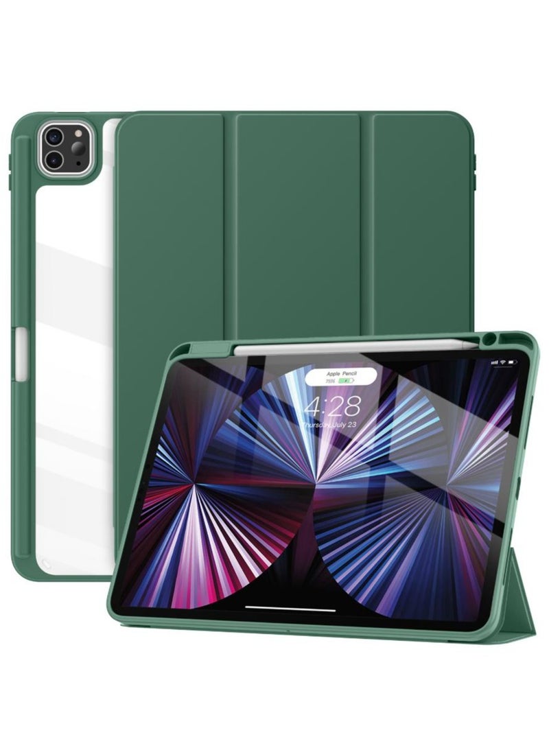 حافظة iPad Pro مقاس 13 بوصة 2024 - حافظة ذكية ثلاثية الطي مع حامل متعدد الزوايا، وهيكل صلب مقاوم للصدمات، وخاصية الإيقاظ/السكون التلقائي
