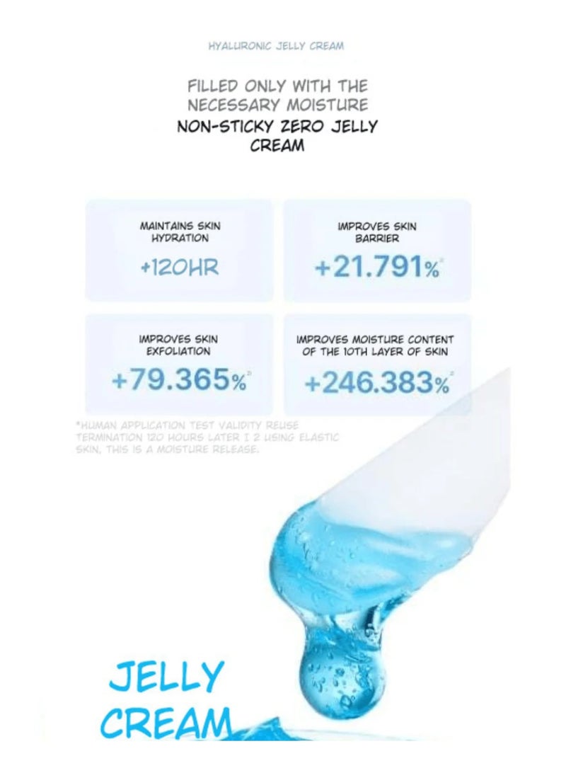 Medicube Hyaluronic Ceramide Jelly Cream 50ml, Lightweight Hydrating Face Moisturizer with Hyaluronic Acid & Ceramides for Plump Youthful Skin, Strengthens Skin Barrier & Locks in Moisture - Image 4