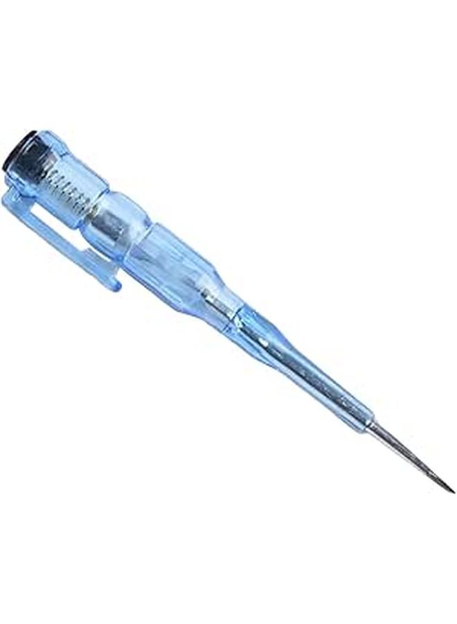Voltage Tester Pen with Self Check AC DC Detection Live Neutral Wire Identification IP56 Waterproof 45 Steel Flat Screwdriver Tip - Image 1
