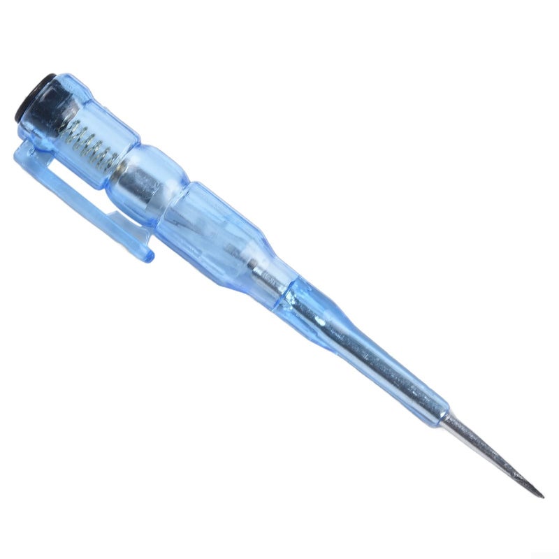 Voltage Tester Pen with Self Check AC DC Detection Live Neutral Wire Identification IP56 Waterproof 45 Steel Flat Screwdriver Tip - Image 2