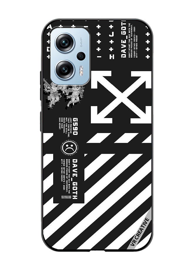 VR CREATIVE Protective Case Cover For Xiaomi Poco X4 GT Dave Goth Logo Design Multicolour - Image 1