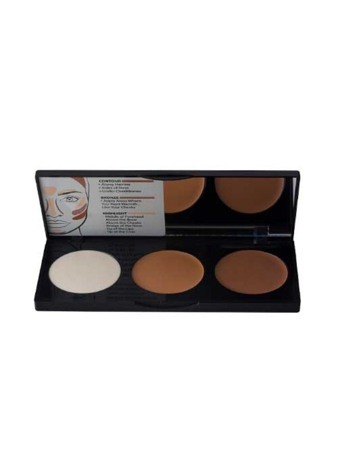 Note Note Perfecting Contouring Cream Palette With Macadamia Oil & Vitamin E - No. 02 Medium To Dark  - Image 1
