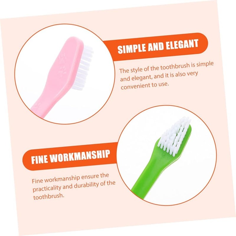 12pcs Dual Head Dog Toothbrush Soft Bristles For Puppy And Pet Oral Care Cleaning - Image 3