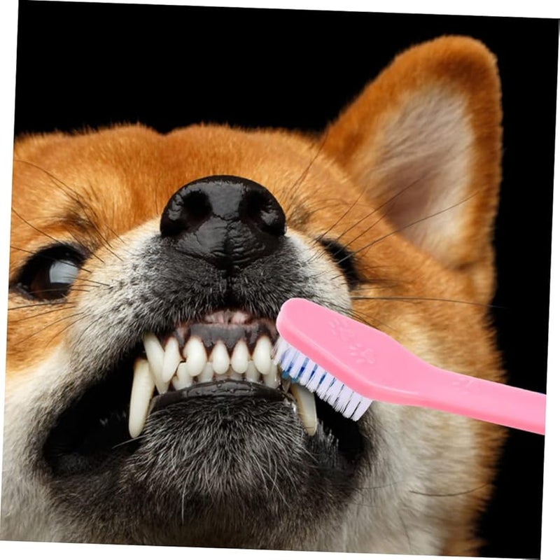 12pcs Dual Head Dog Toothbrush Soft Bristles For Puppy And Pet Oral Care Cleaning - Image 5