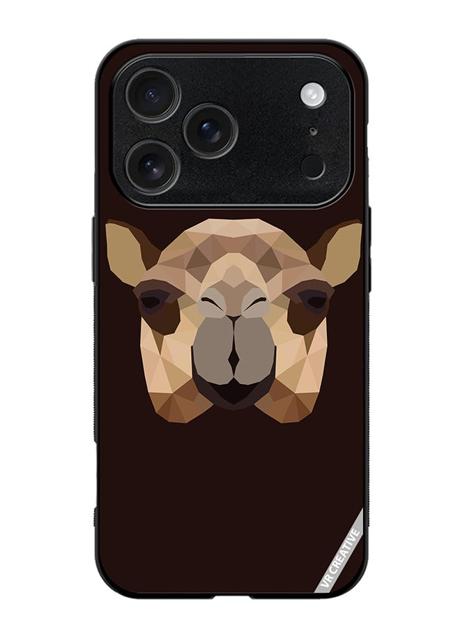 VR CREATIVE Protective Case Cover For Apple iPhone 17 Pro Max The Camel Polygon Design Multicolour