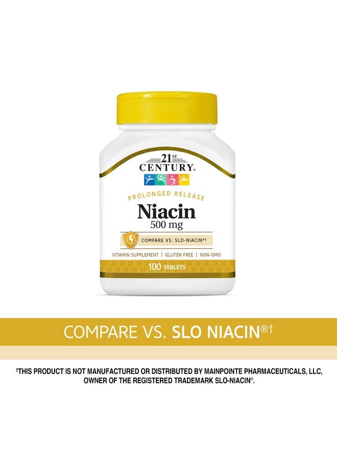 21st Century Niacin 500 mg Prolonged Release Tablets, 100 Count (27474) - Image 2