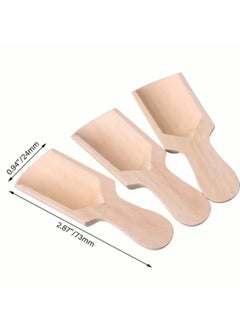 Just Quality 20pcs, Natural Wooden Scoop and Spoon Set for Flour, Bath Salt, Sugar, Coffee, and More - 7.3cm x 2.4cm  - Image 4