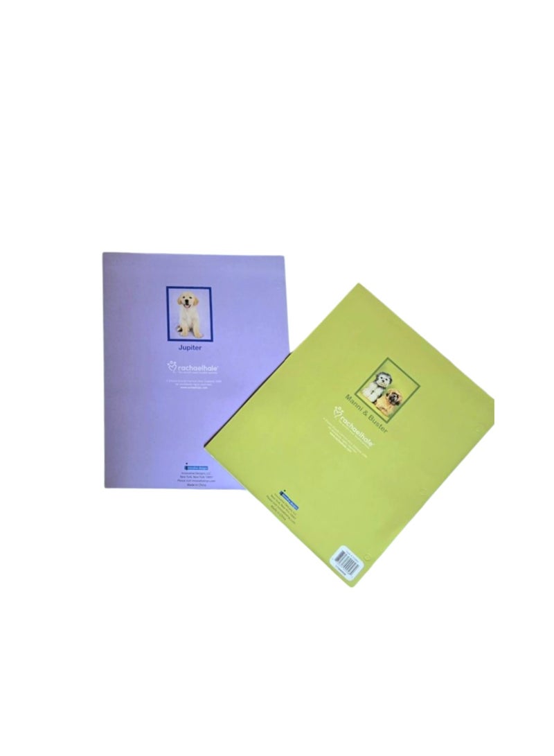 ٢ قطعة من ملف اوراق نقشة كلب صغير 30*24 - Image 2