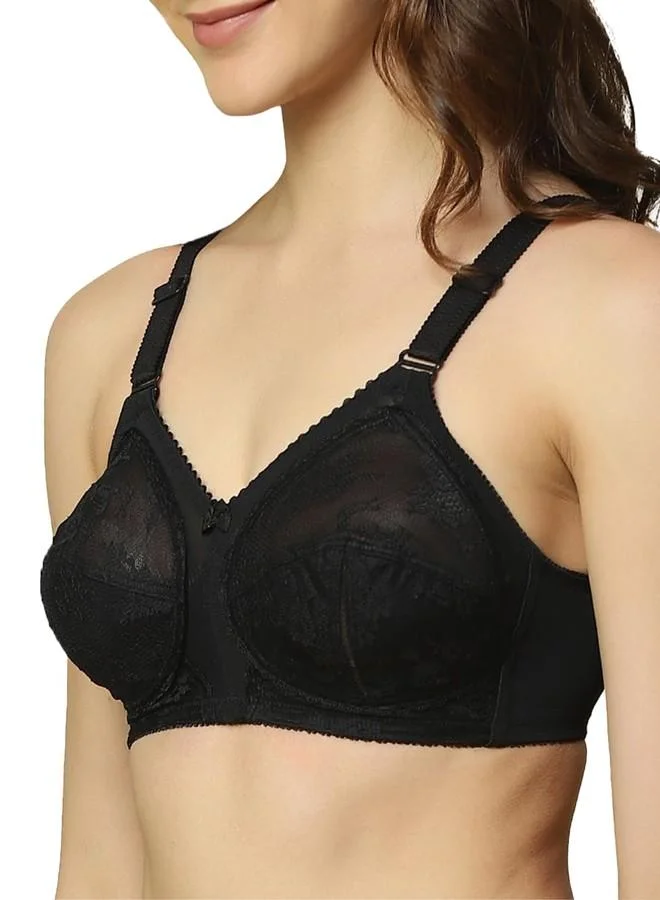 ترايامف Triumph International Women Doreen Non-Wired Non Padded Bra | 34F | Pack of 1(20I319 04) Black
